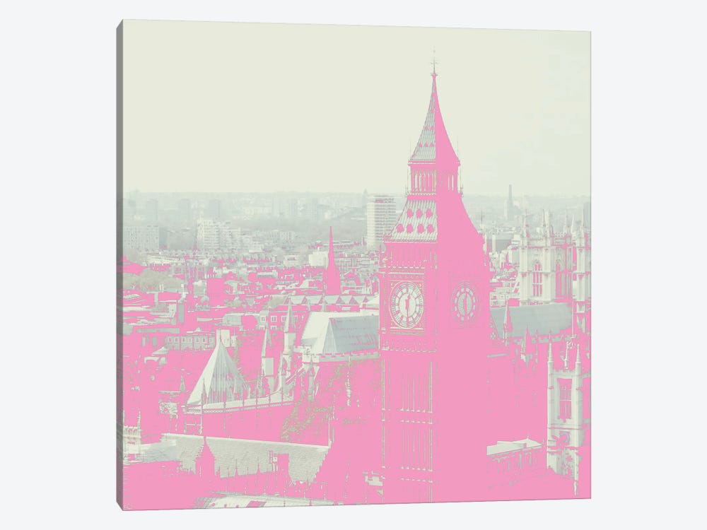 London In Pink by Grace Digital Art Co 1-piece Canvas Wall Art