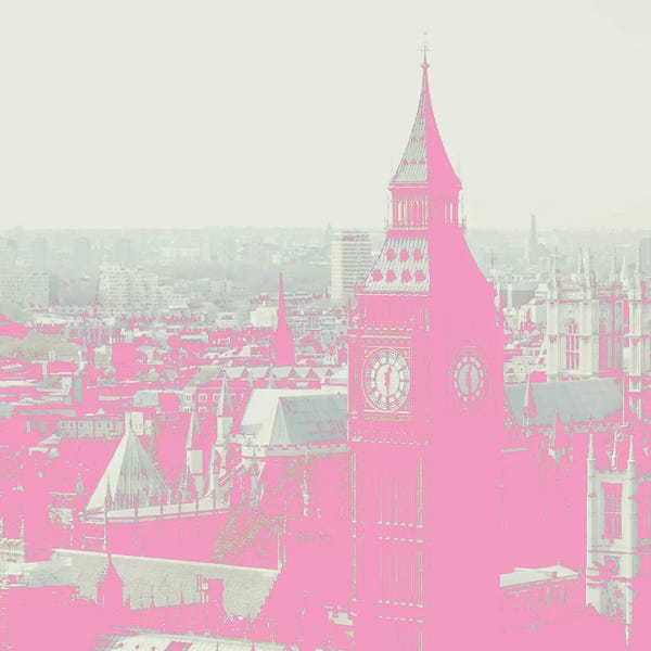 Grace Digital Art Co: London In Pink by Grace Digital Art Co