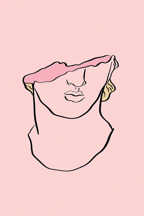 Male Bust Statue by Grace Digital Art Co wall art