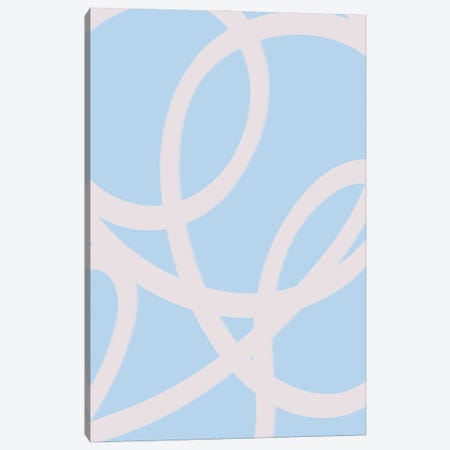 Abstract Blue Canvas Print #RAB366} by Ruby and B Canvas Art