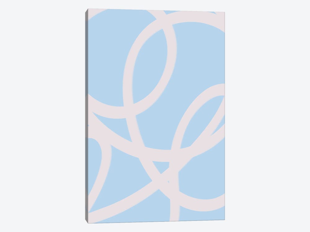 Abstract Blue by Grace Digital Art Co 1-piece Canvas Print