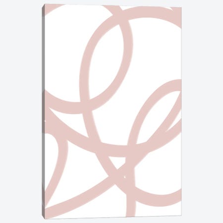 Abstract Dusty Pink Canvas Print #RAB367} by Grace Digital Art Co Canvas Artwork