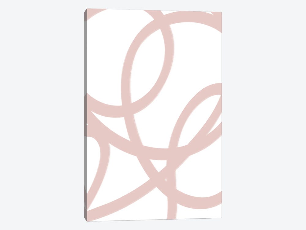Abstract Dusty Pink by Grace Digital Art Co 1-piece Canvas Artwork