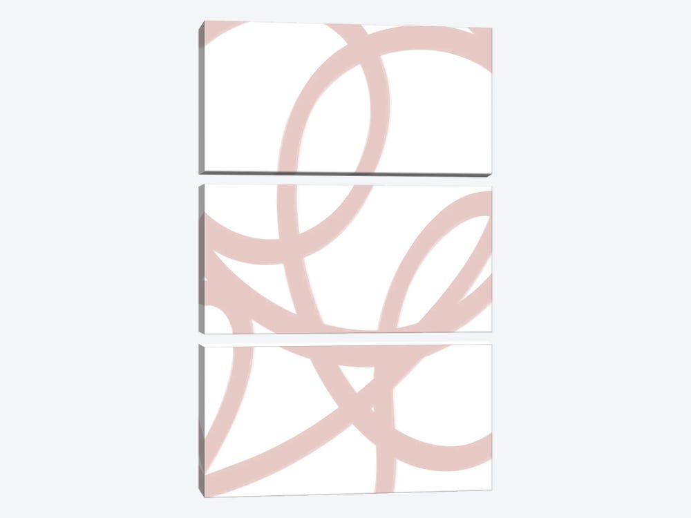 Abstract Dusty Pink by Grace Digital Art Co 3-piece Canvas Artwork
