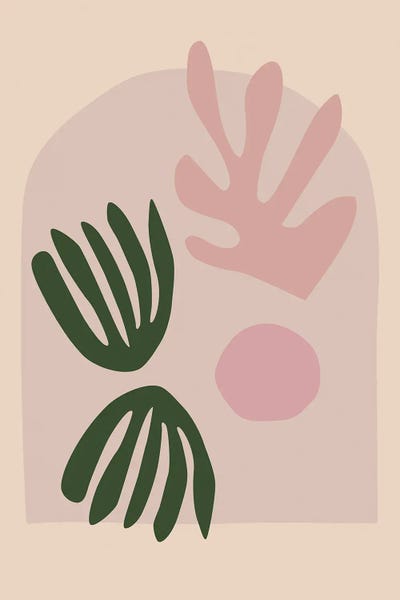 Large Minimalist Art - Canvas Prints: Arch Cut-Outs by Grace Digital Art Co