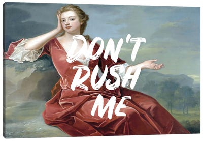 Don't Rush Me - Horizontal Canvas Art Print - Historical Fashion Art