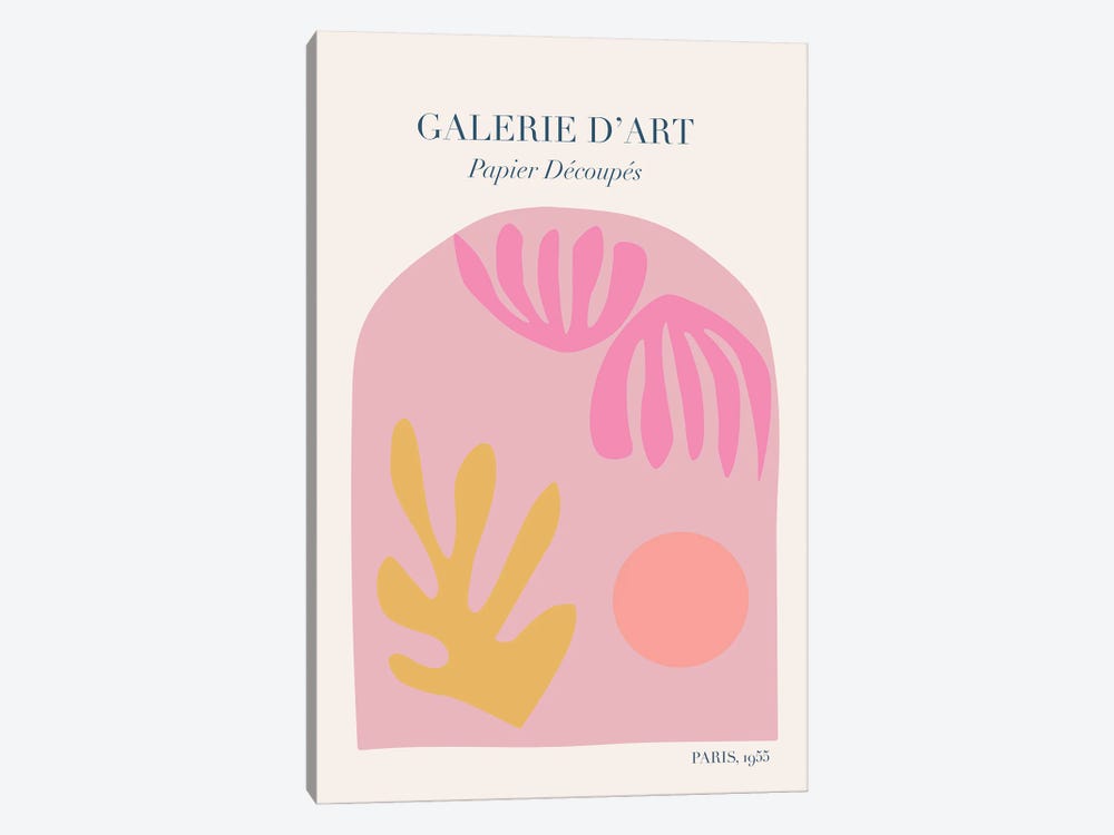 Galerie D'Art Pink Cut Outs by Grace Digital Art Co 1-piece Canvas Artwork