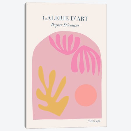 Galerie D'Art Pink Cut Outs Canvas Print #RAB378} by Grace Digital Art Co Canvas Art