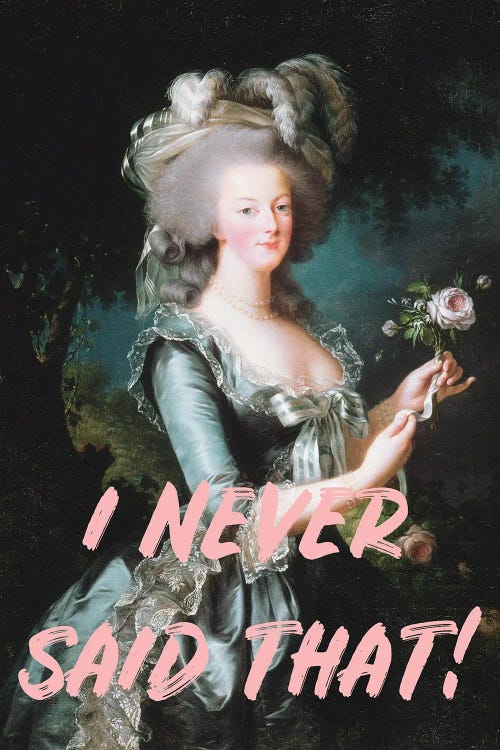 Marie Antoinette Altered Art by Grace Digital Art Co wall art