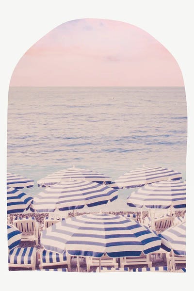Grace Digital Art Co: Pink Riviera Beach Arch by Grace Digital Art Co