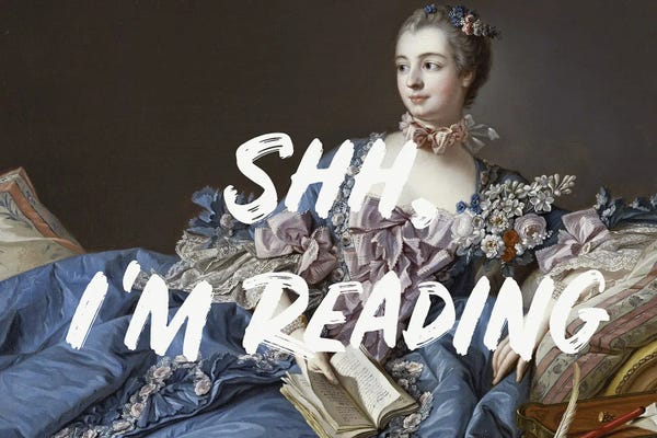 Reading: Shh, I'm Reading Altered Art by Grace Digital Art Co