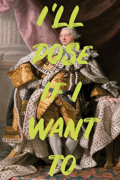 Historical Fashion: Poser King - Neon by Grace Digital Art Co