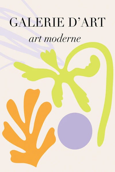 The Cut Outs Collection: Neon Abstract Exhibition Poster by Grace Digital Art Co