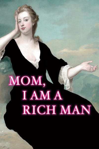 Historical Fashion: Mom, I Am A Rich Man by Grace Digital Art Co