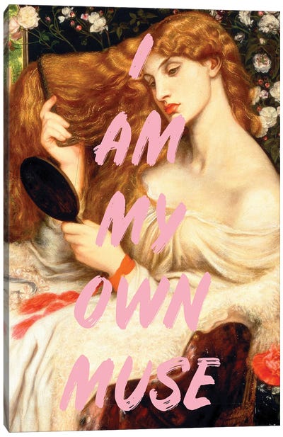 My Own Muse Altered Art Canvas Art Print - I Am My Own Muse