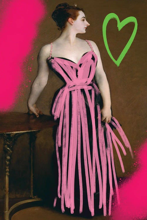 Pink Madame by Grace Digital Art Co wall art