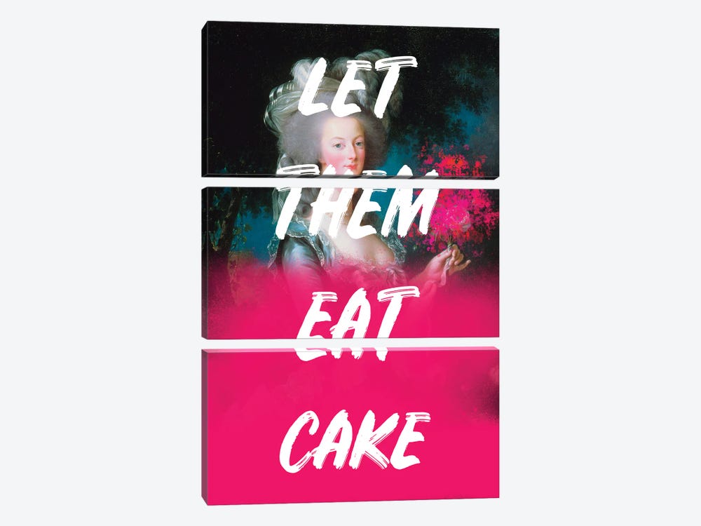 Let Them Eat Cake by Grace Digital Art Co 3-piece Canvas Art