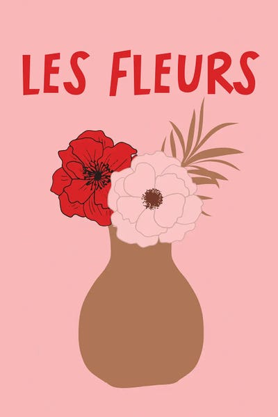 Les Fleurs Floral Art by Grace Digital Art Co art print