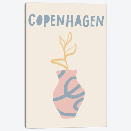 Copenhagen Pastels Canvas Print #RAB429} by Ruby and B Canvas Art