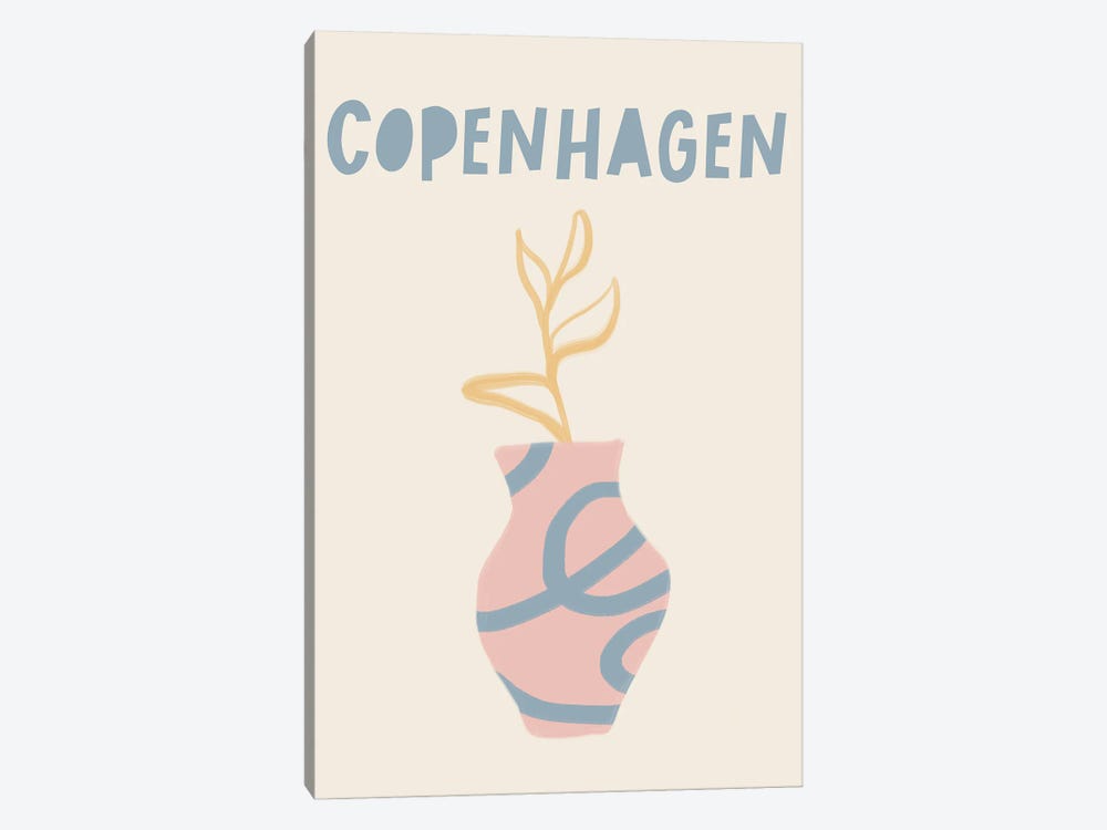 Copenhagen Pastels by Grace Digital Art Co 1-piece Canvas Art Print