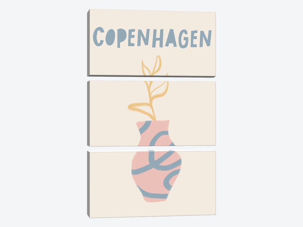 Copenhagen Pastels by Grace Digital Art Co 3-piece Canvas Art Print