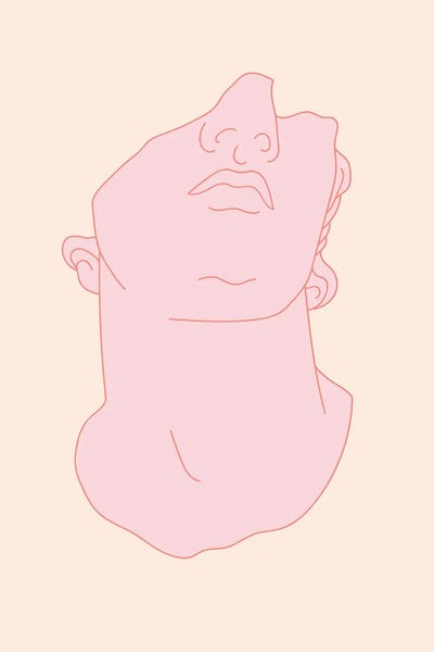 Pink Male Bust
