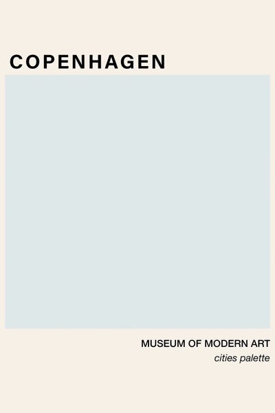 Denmark: Copenhagen Minimalist by Grace Digital Art Co