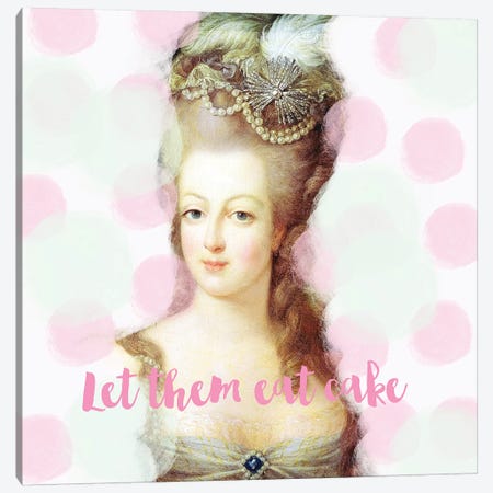 Marie Antoinette Mint Pink Canvas Print #RAB44} by Grace Digital Art Co Art Print