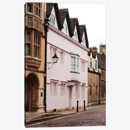 Pink House Of Oxford Canvas Print #RAB454} by Grace Digital Art Co Canvas Art