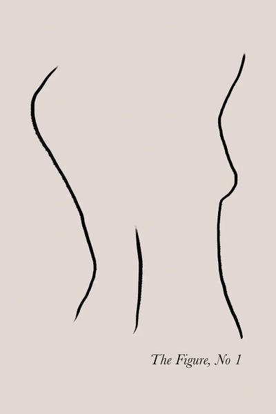 Grace Digital Art Co: Female Line Art III by Grace Digital Art Co