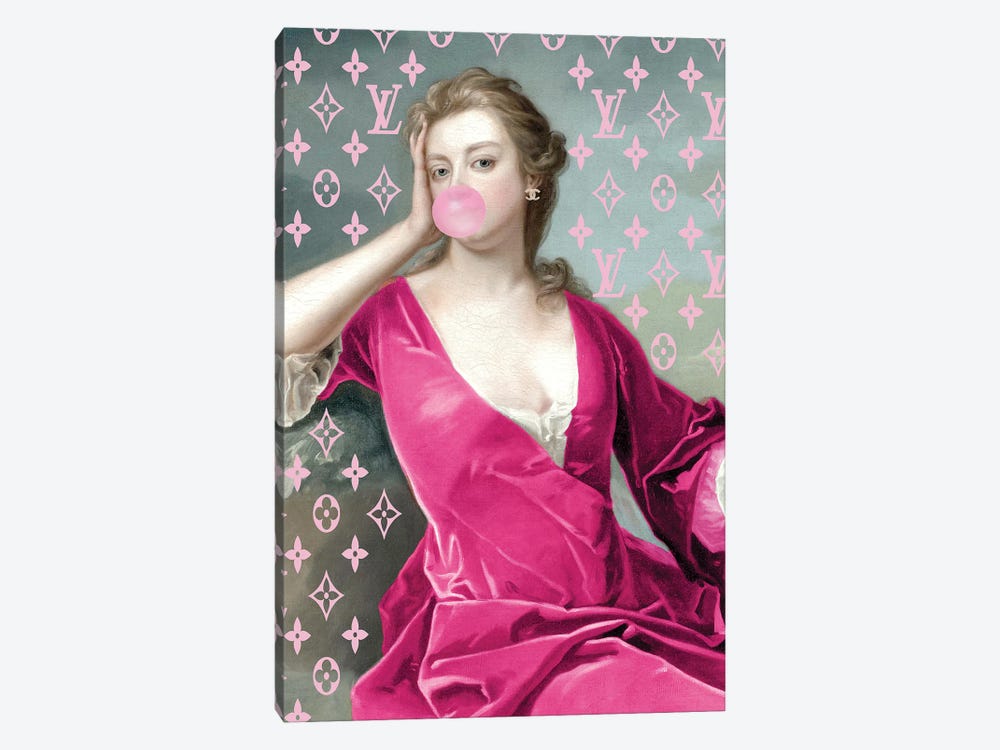 Hot Pink Fashion Duchess by Grace Digital Art Co 1-piece Art Print