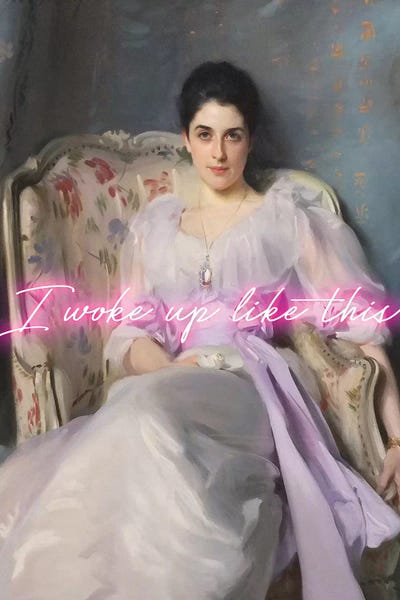 Neon Typography: Neon Iwoke Up Like This by Grace Digital Art Co