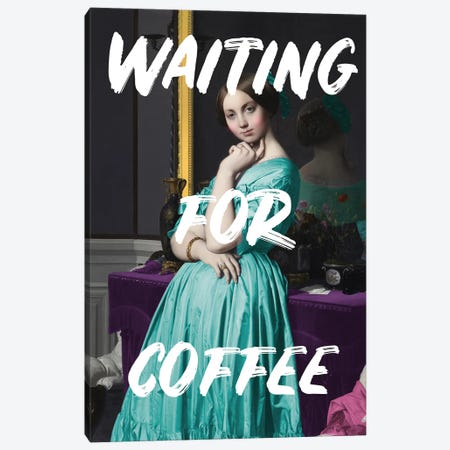 Waiting For Coffee I Canvas Print #RAB495} by Grace Digital Art Co Canvas Art