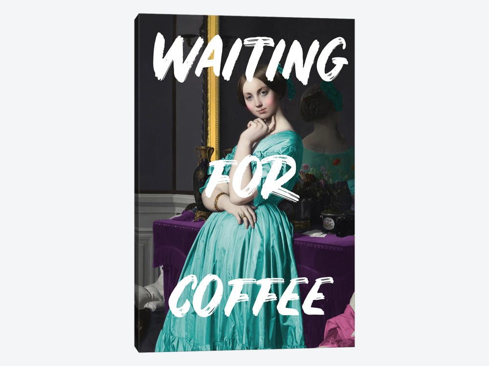 Waiting For Coffee I by Grace Digital Art Co 1-piece Canvas Artwork