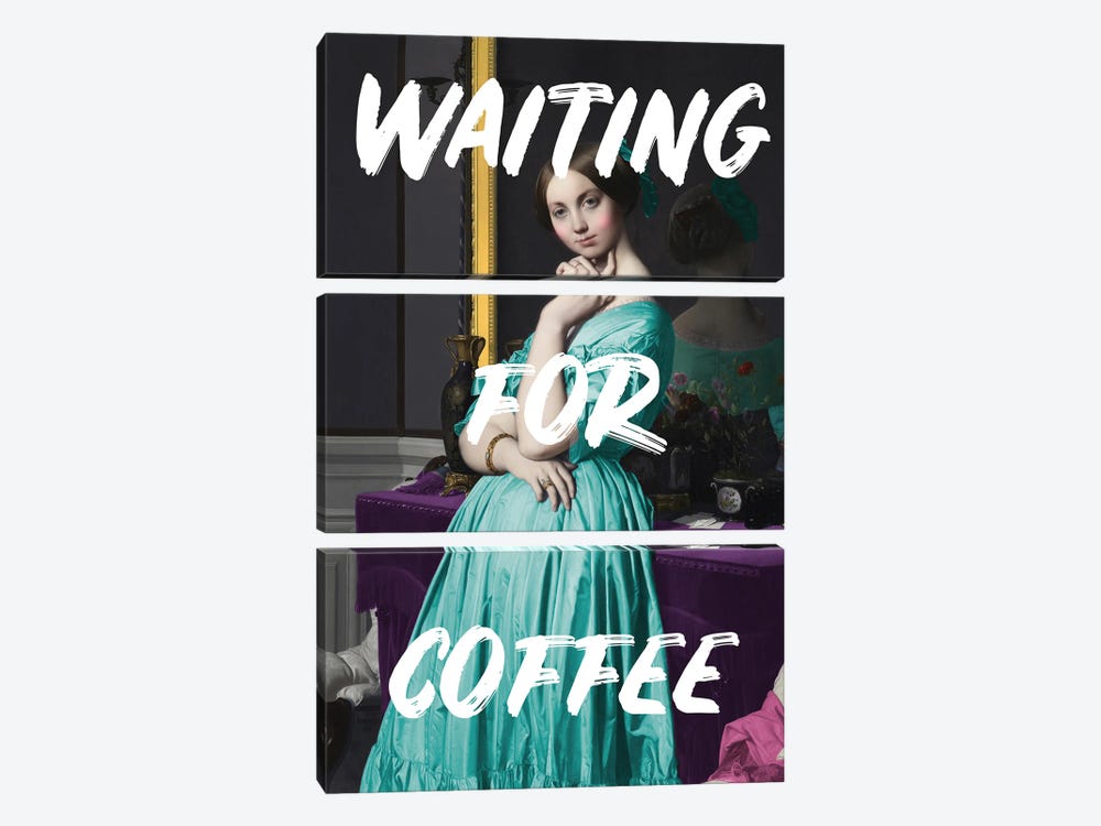 Waiting For Coffee I by Grace Digital Art Co 3-piece Canvas Wall Art