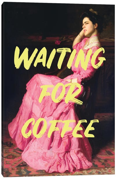 Waiting For Coffee II Canvas Art Print - Grace Digital Art Co