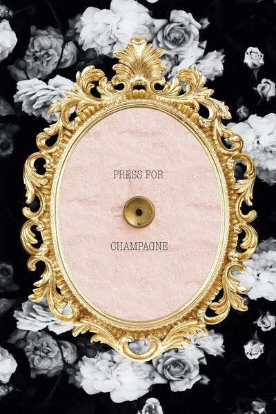 Witty Humor: Champagne by Grace Digital Art Co