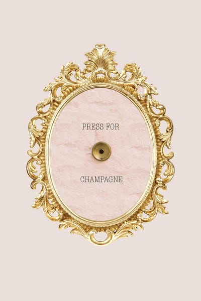 Seasonal Glam: Champagne Button by Grace Digital Art Co
