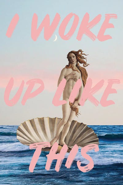 Typography: Venus Pink Quote by Grace Digital Art Co