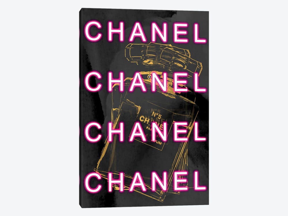 Neon Chanel by Grace Digital Art Co 1-piece Canvas Art