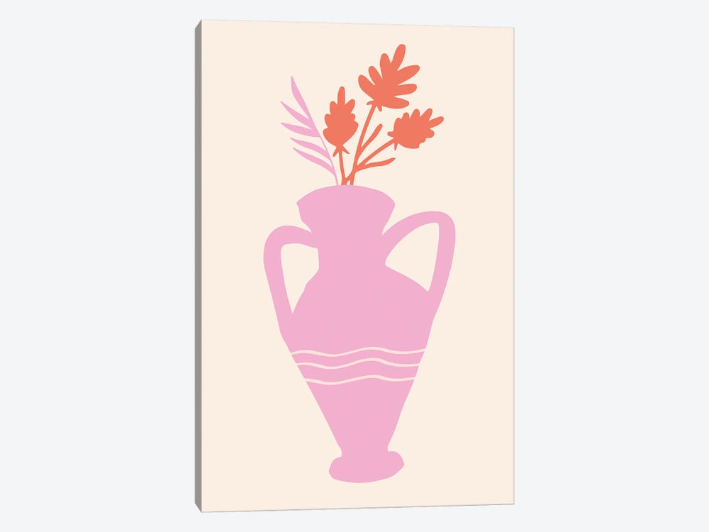 Pink Vase by Grace Digital Art Co 1-piece Art Print