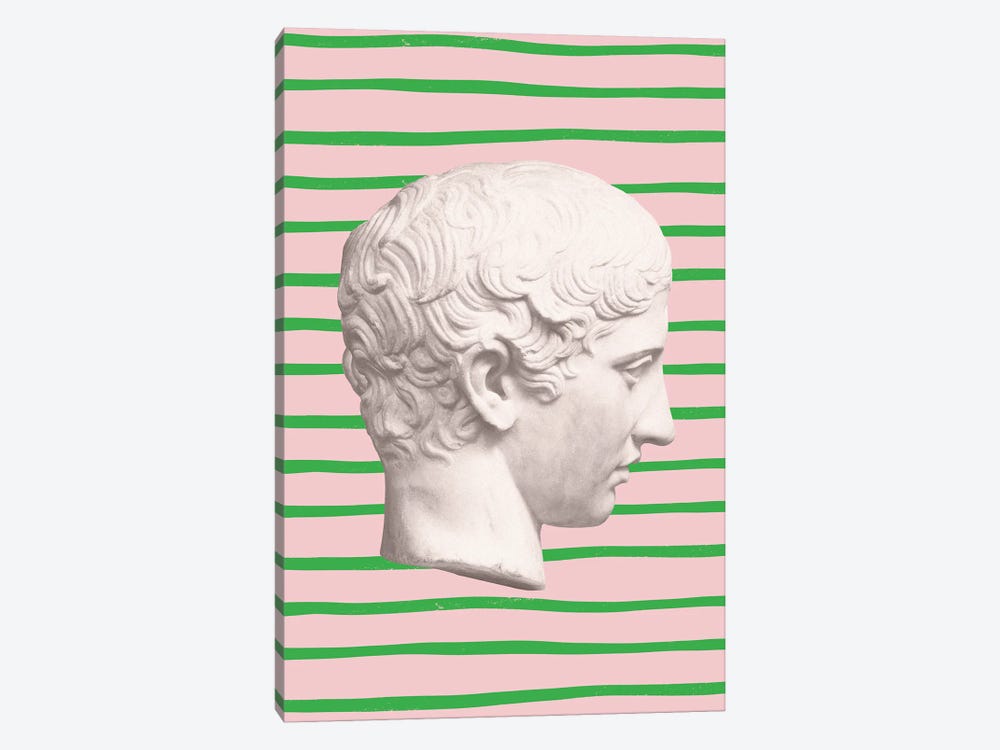Pink And Green Emperor by Grace Digital Art Co 1-piece Canvas Print