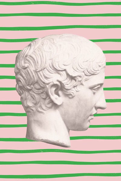 Grace Digital Art Co: Pink And Green Emperor by Grace Digital Art Co