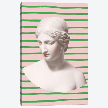 Pink And Green Goddess Canvas Print #RAB516} by Grace Digital Art Co Art Print