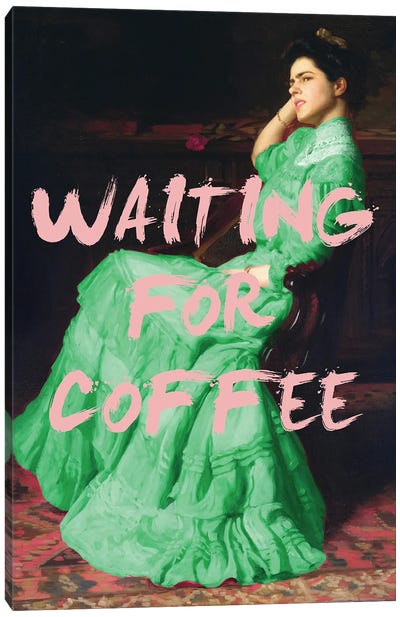 Waiting For Coffee III Canvas Art Print - Coffee Art