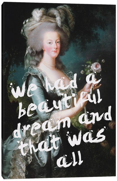 Marie Antoinette's Dream Canvas Art Print - Marie Antoinette