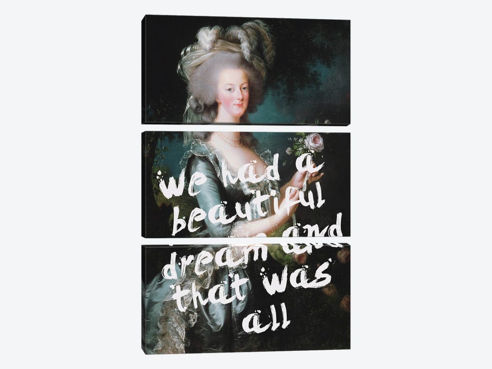 Marie Antoinette's Dream by Grace Digital Art Co 3-piece Canvas Print