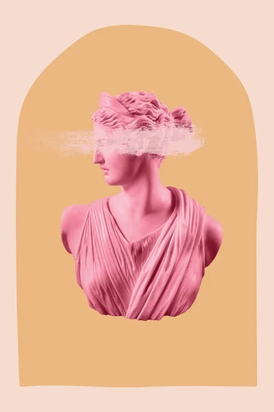 Sculptures & Statues: Artemis Pop Yellow by Grace Digital Art Co