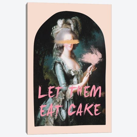 Eat Cake Canvas Print #RAB529} by Grace Digital Art Co Canvas Art Print