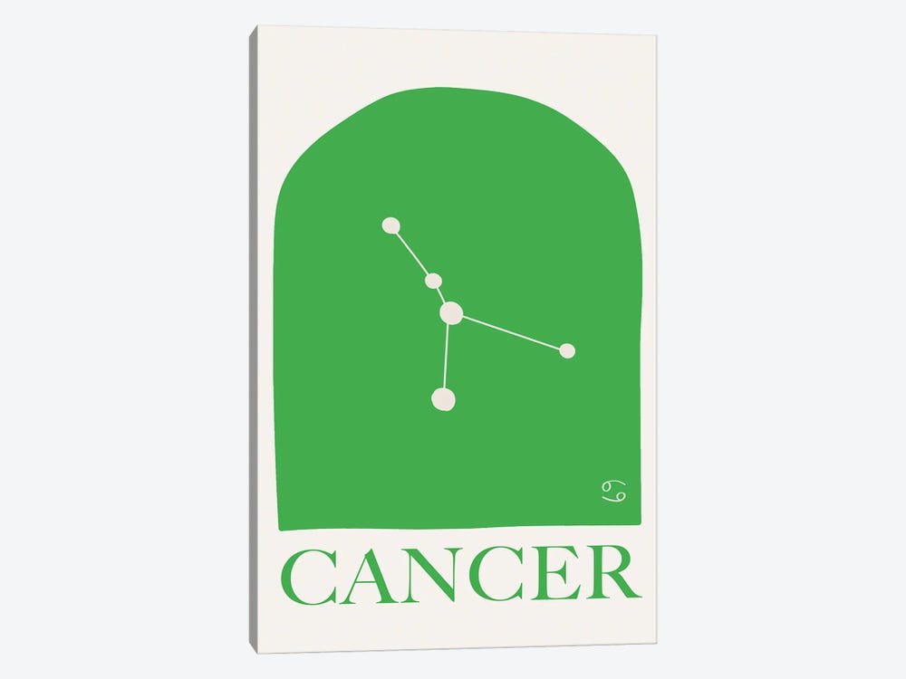 Cancer Zodiac by Grace Digital Art Co 1-piece Canvas Print